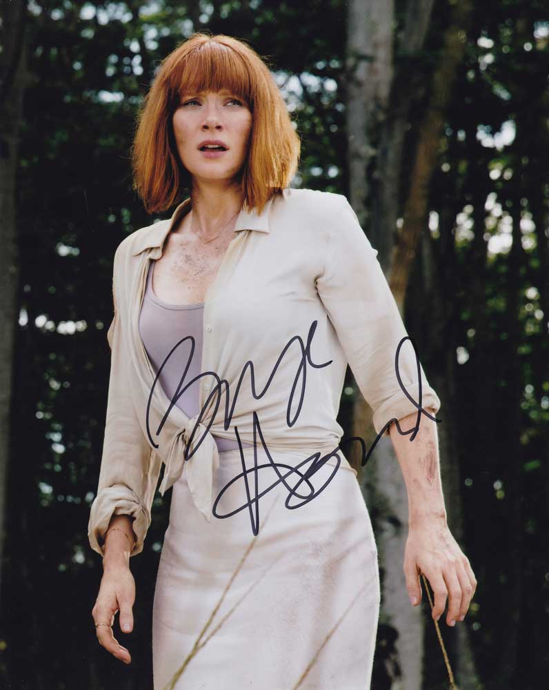 Bryce Dallas Howard in-person autographed photo Jurassic World