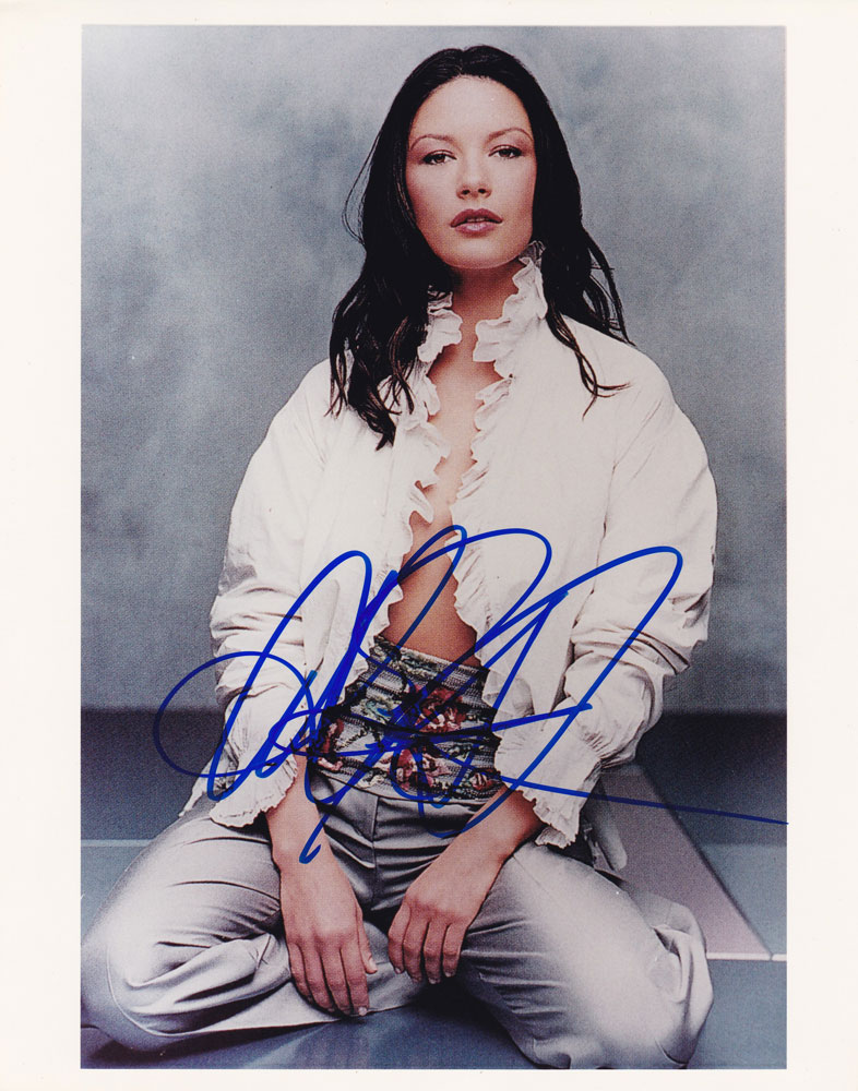 Catherine Zeta-Jones in-person autographed photo