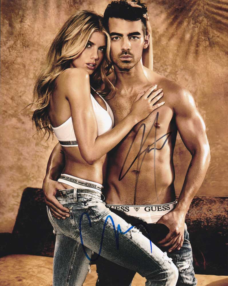 Charlotte McKinney and Joe Jonas In-person autographed Photo