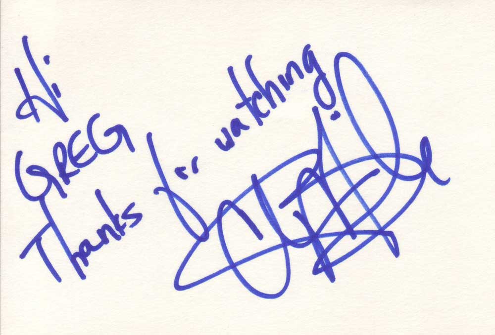 Chi McBride Autographed Index Card