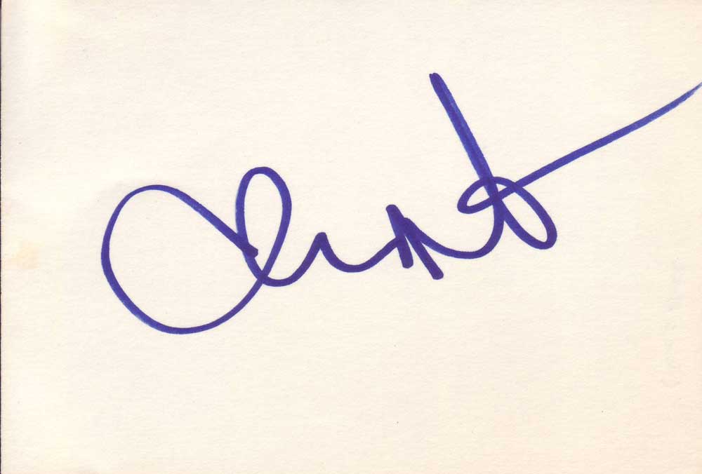 Christopher Noth Autographed Index Card