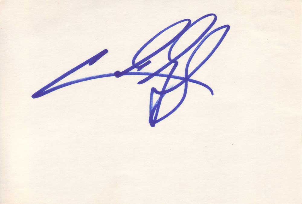 Cuba Gooding Jr. Autographed Index Card