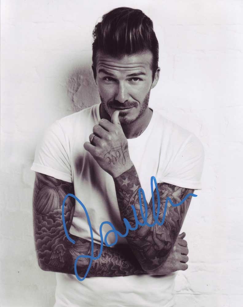 David Beckham in-person autographed photo