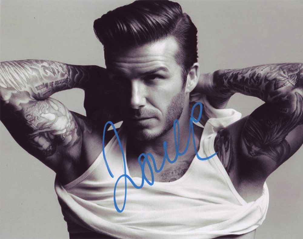 David Beckham in-person autographed photo