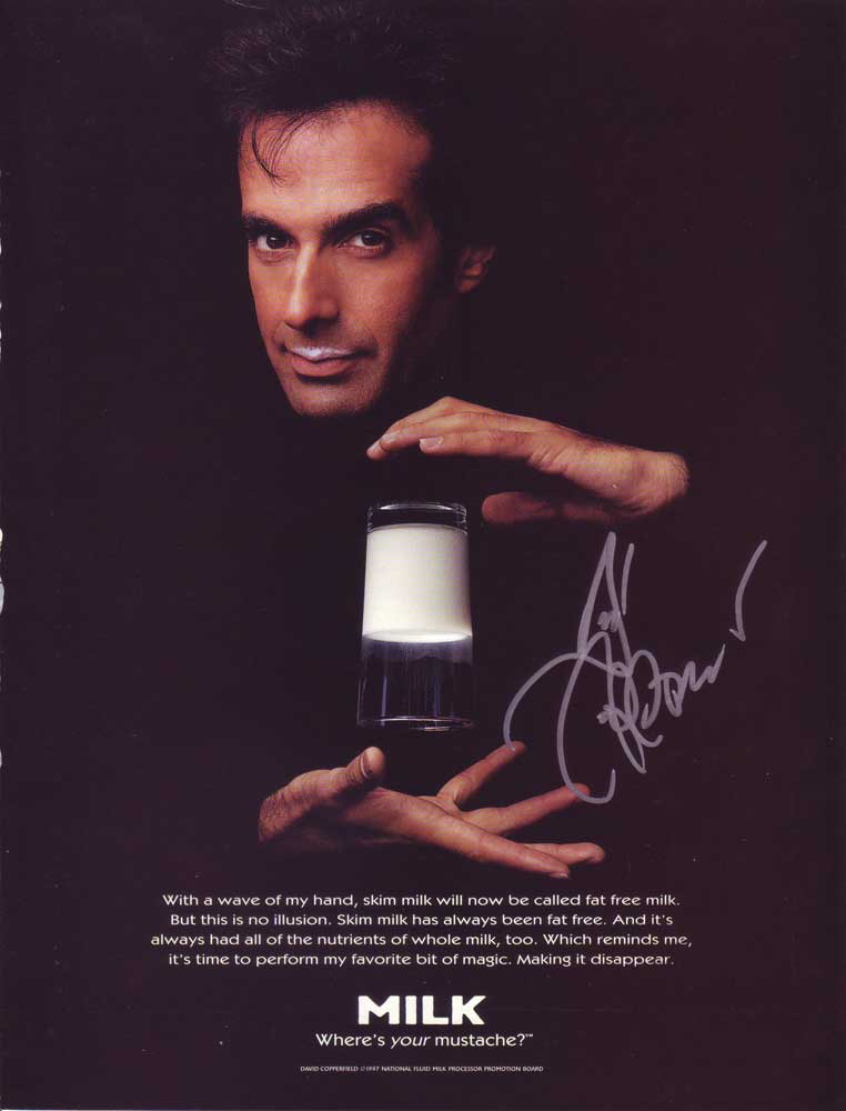 David Copperfield in-person autographed photo