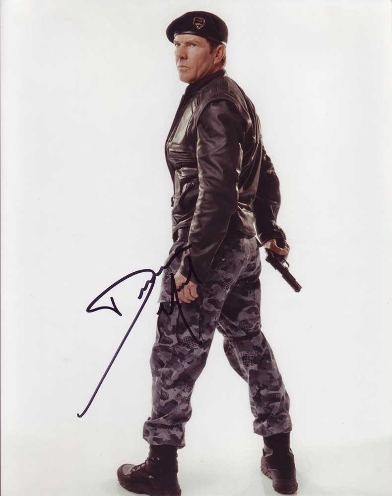 Dennis Quaid in-person autographed photo