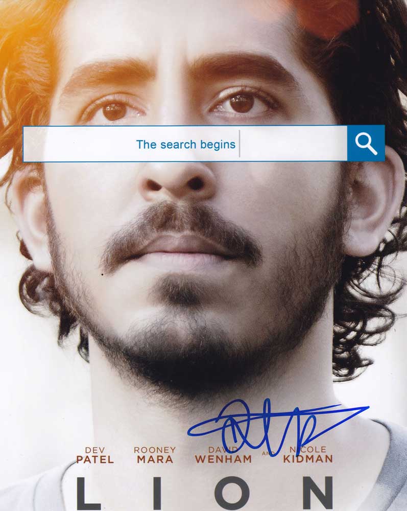 Dev Patel in-person autographed photo