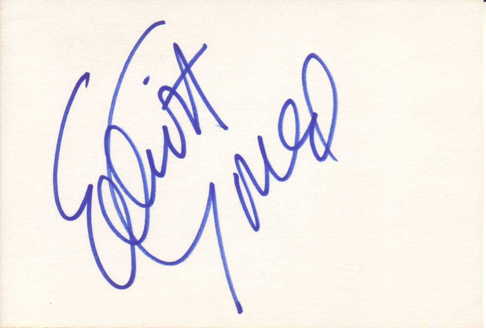 Elliott Gould Autographed Index Card