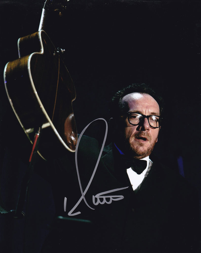 Elvis Costello in-person autographed photo