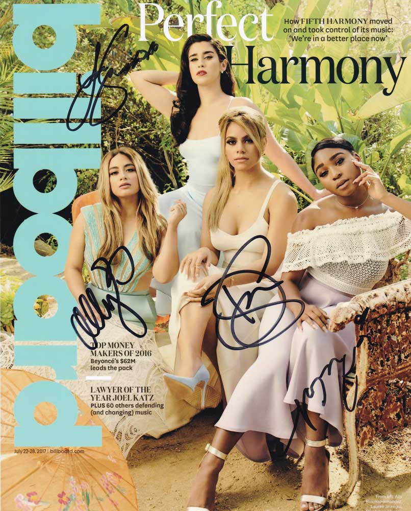 Fifth Harmony In-person Autographed Group Photo By All 4