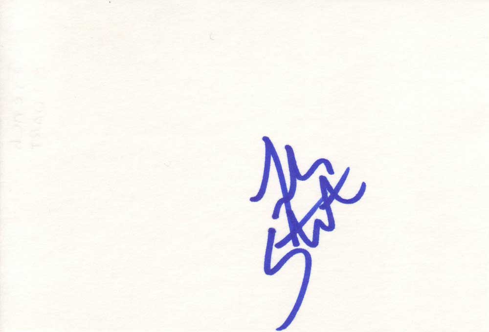 French Stuart Autographed Index Card