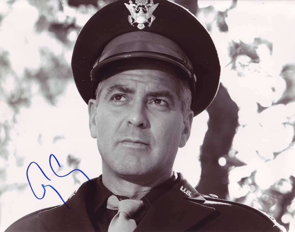 George Clooney in-person autographed photo
