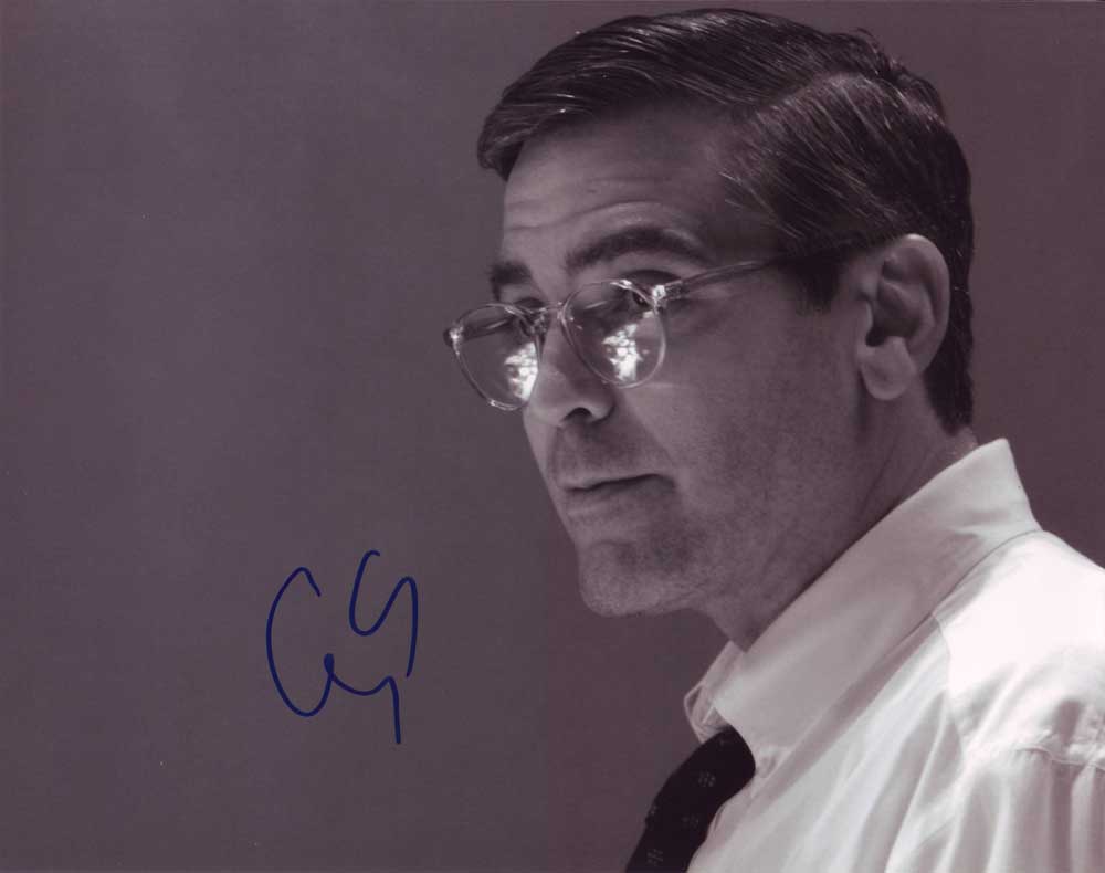 George Clooney in-person autographed photo