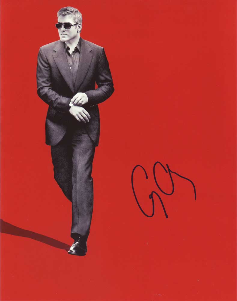 George Clooney in-person autographed photo