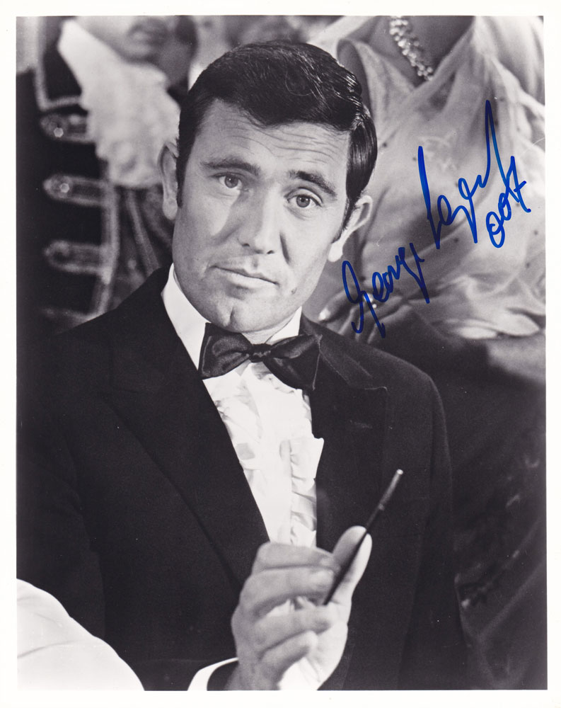 George Lazenby in-person autographed photo