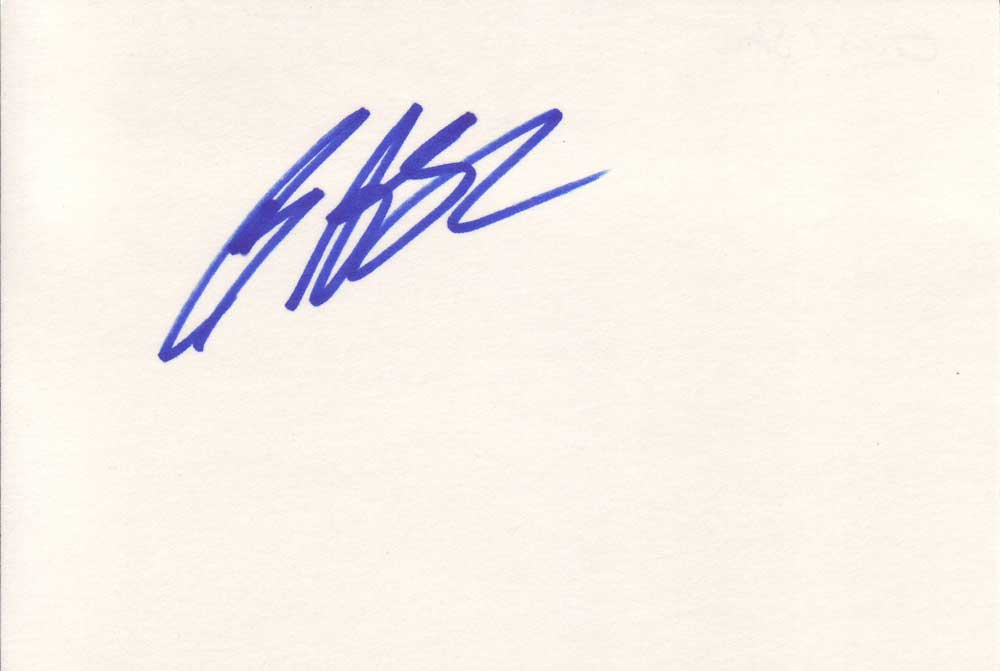 Grant Show Autographed Index Card