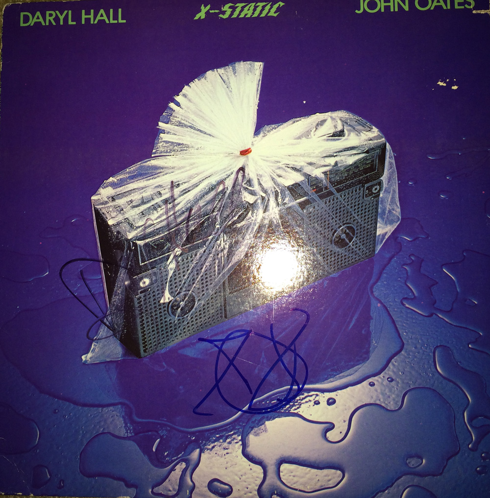 Hall & Oats in-person autographed X-Static LP