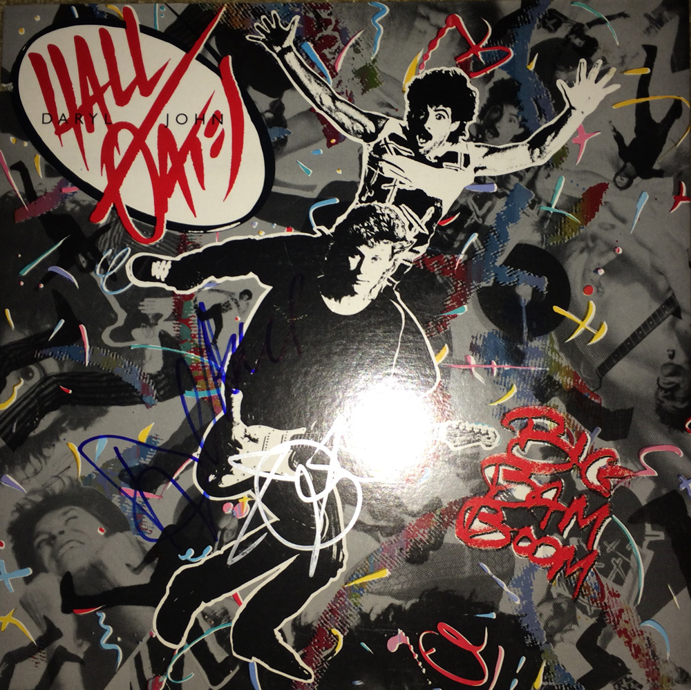 Hall & Oats in-person autographed Big Bam Boom LP