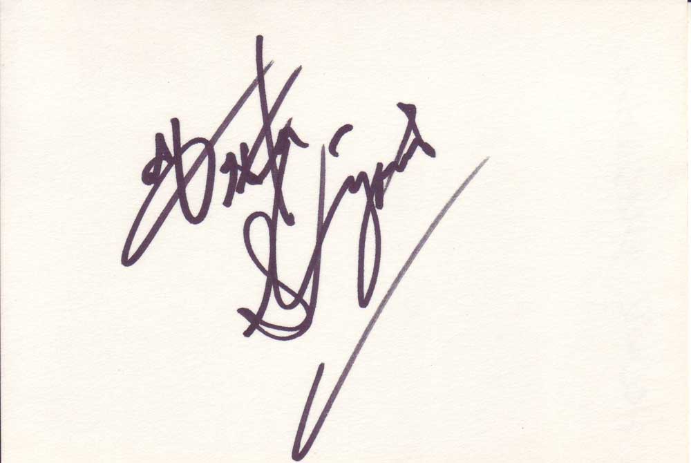 Hector Elizondo Autographed Index Card