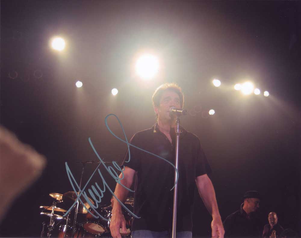 Huey Lewis in-person autographed photo