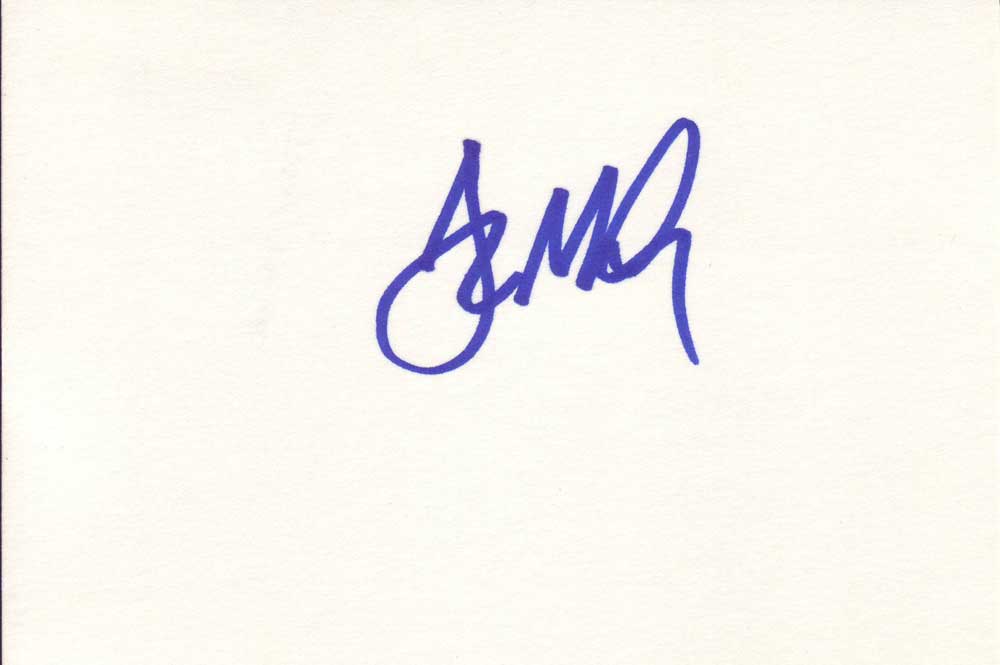 Jay Mohr Autographed Index Card