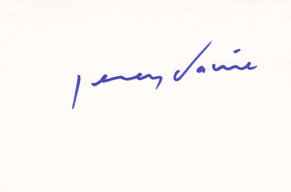 Jeremy Davies Autographed Index Card