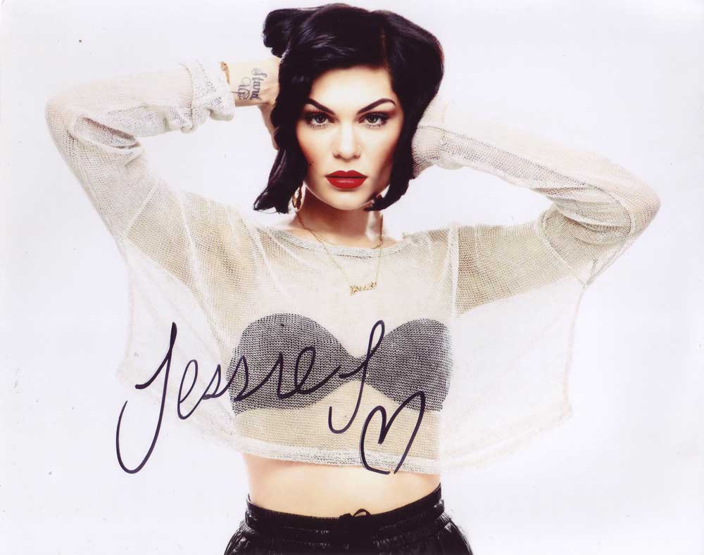 Jessie J in-person autographed photo