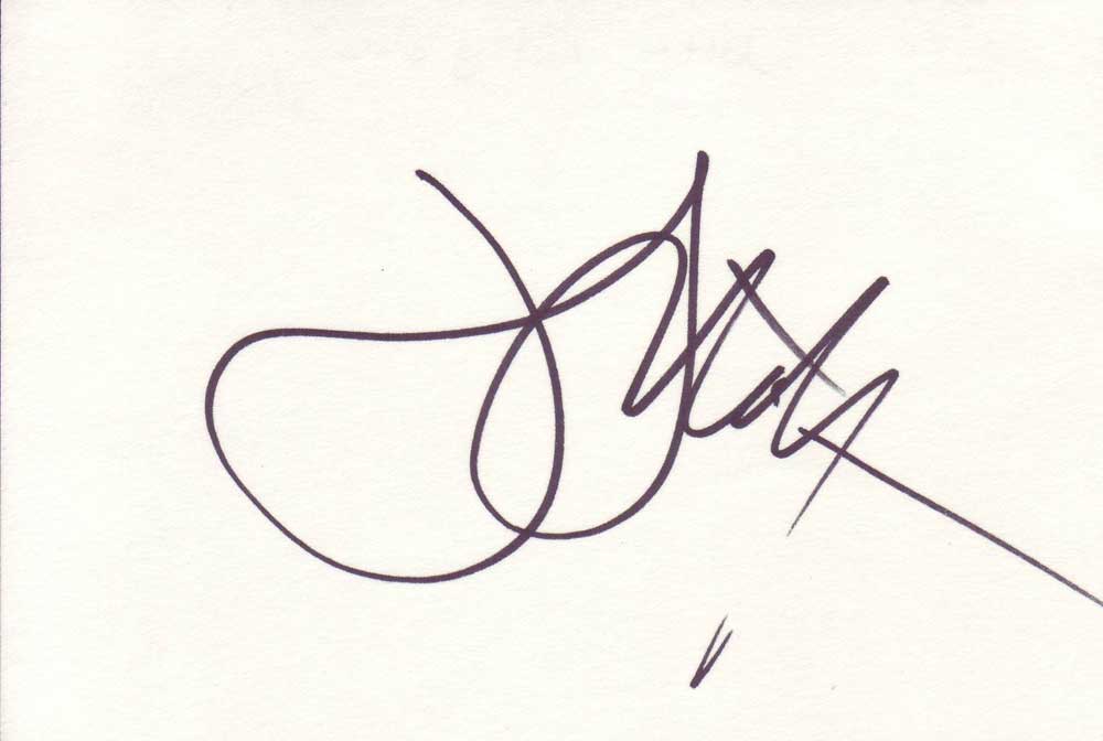 John Lithgow Autographed Index Card