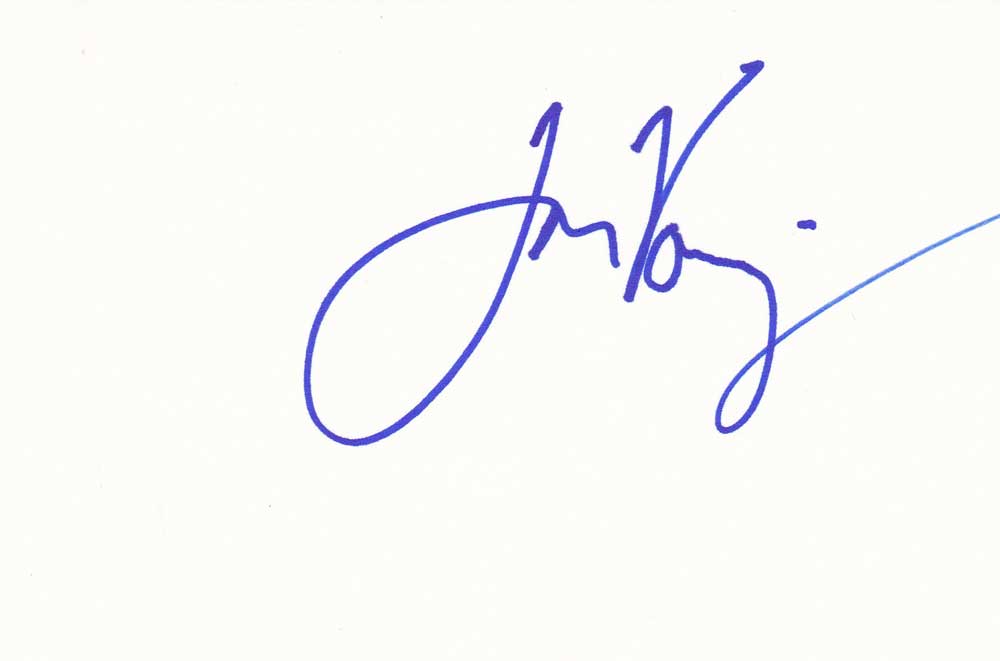 Jon Voight Autographed Index Card