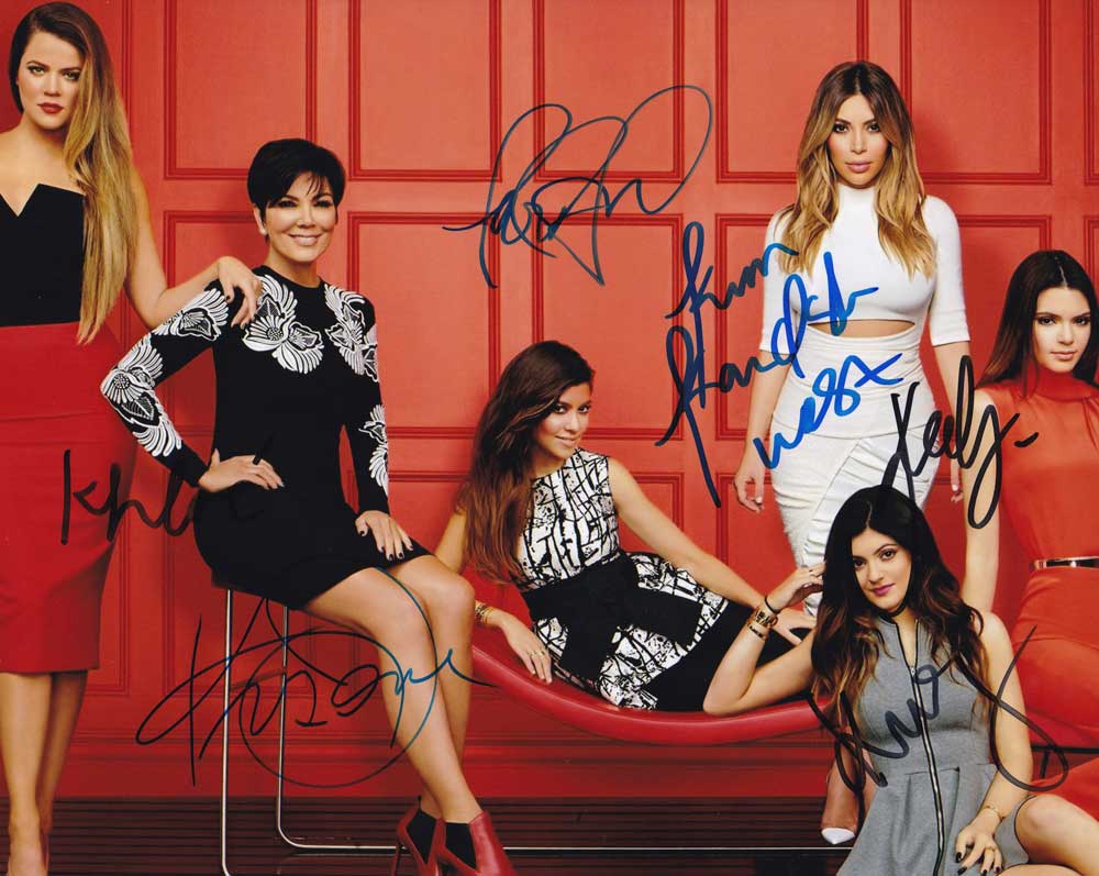 Keeping Up with the Kardashians In-person autographed Cast Photo