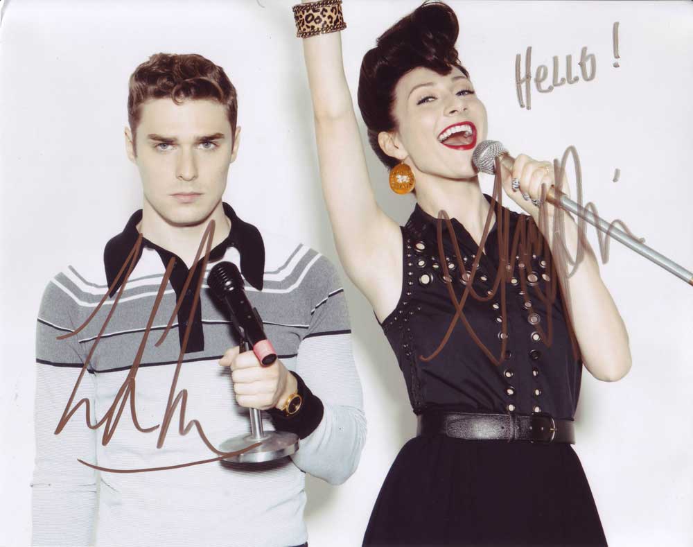 Karmin in-person autographed group photo