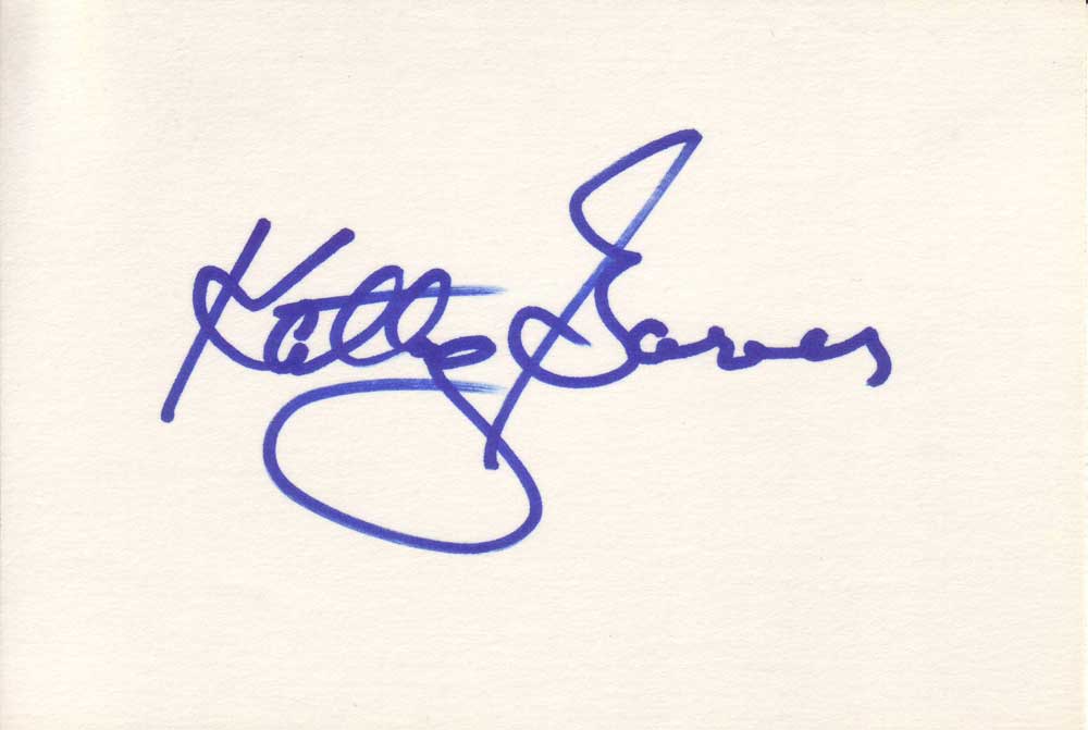 Kathy Garver Autographed Index Card
