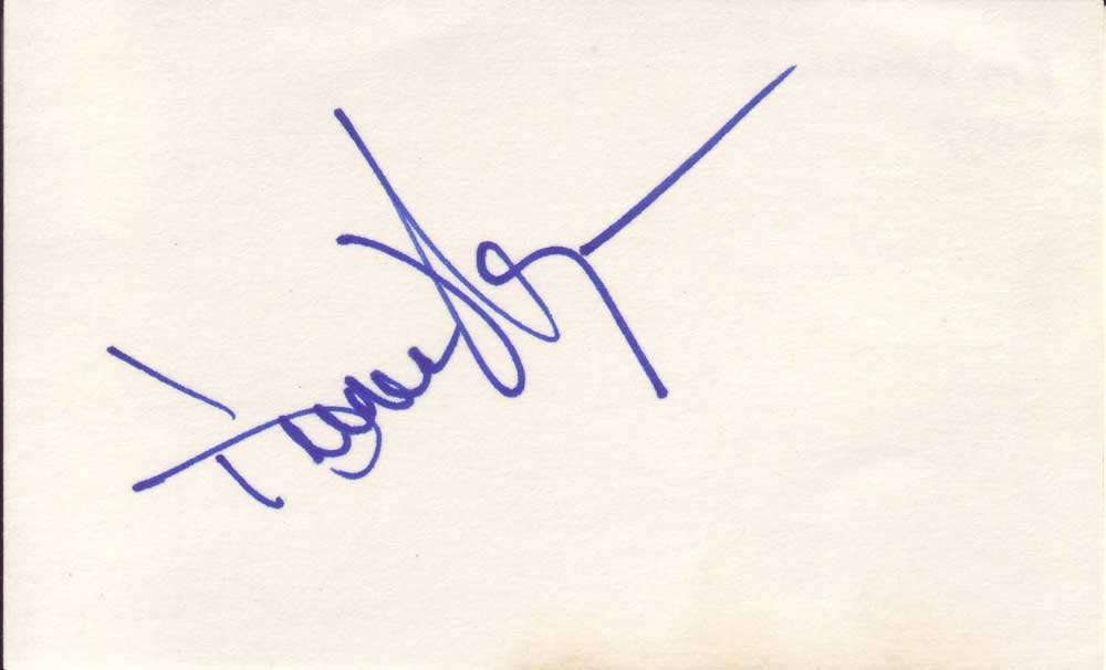 Keenen Ivory Wayans autographed 3 x 5 index card