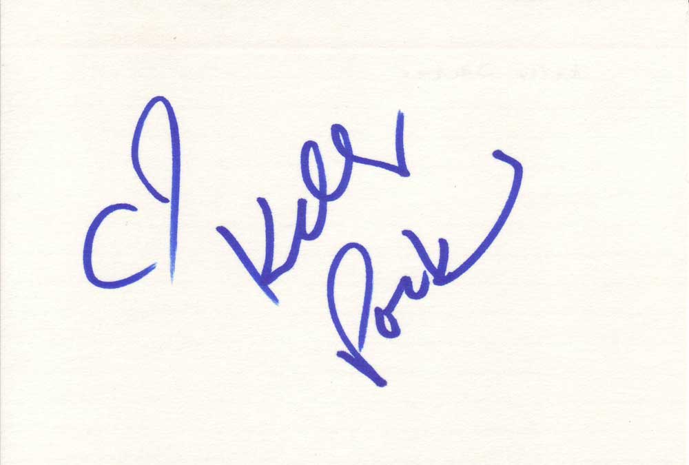 Kelly Packard Autographed Index Card