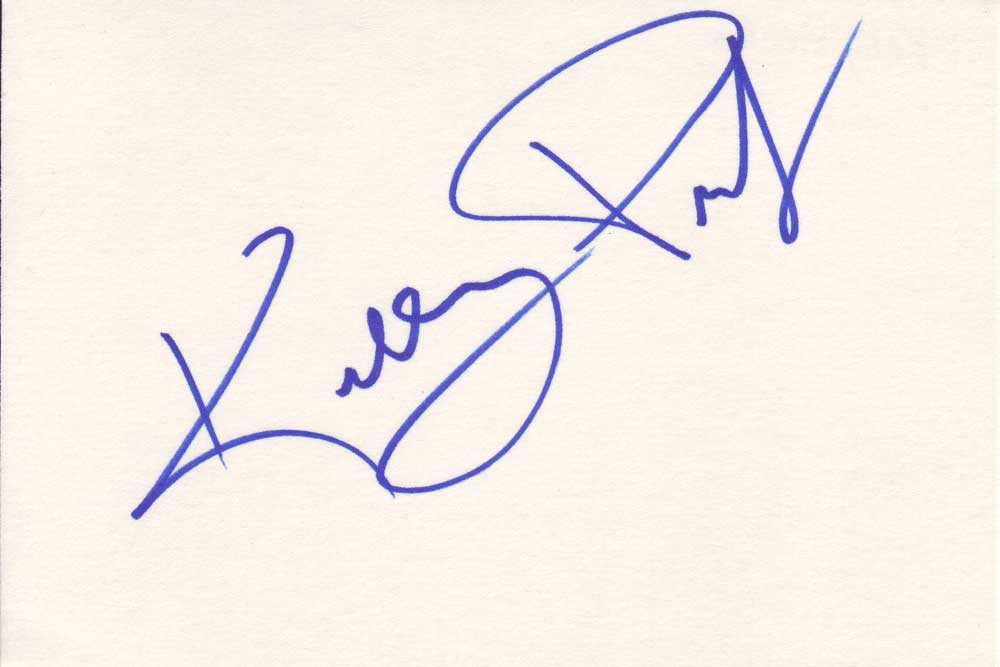 Kelly Preston Autographed Index Card