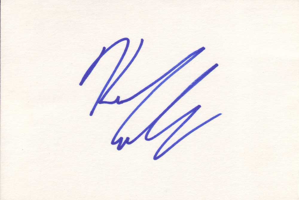 Kevin Connolly Autographed Index Card