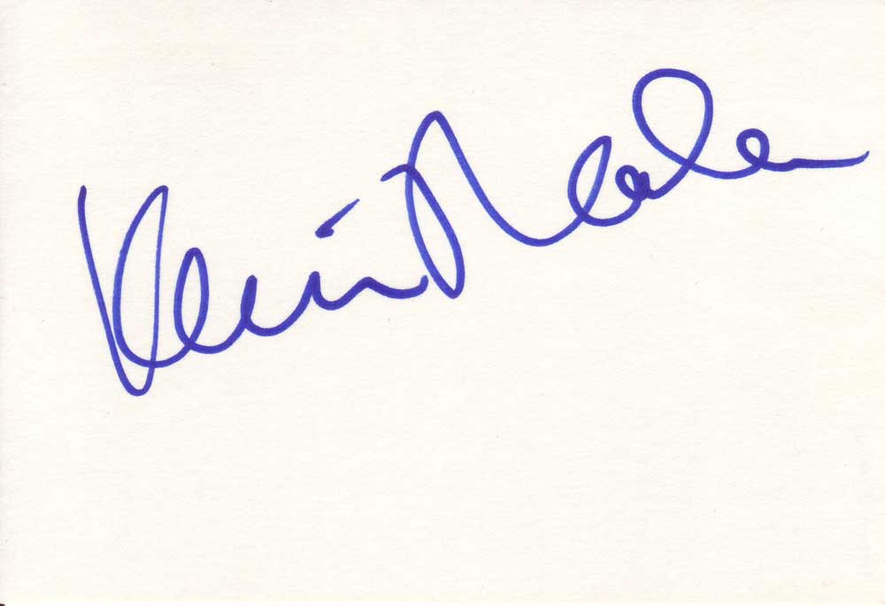 Kevin Nealon Autographed Index Card
