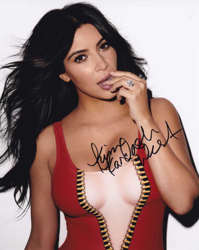 Kim Kardashian West in-person autographed photo