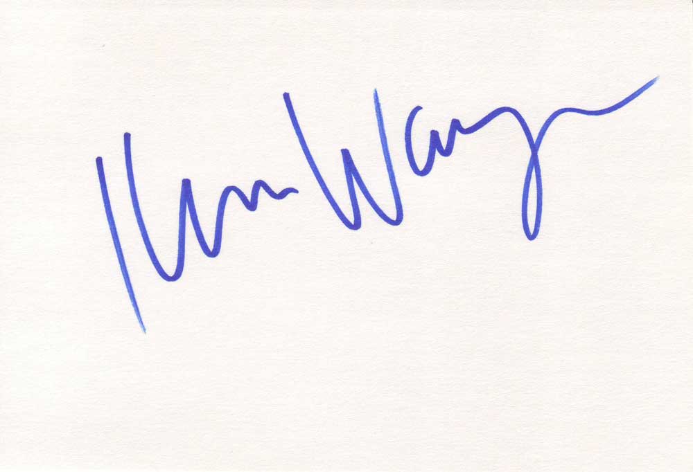 Kim Wayans Autographed Index Card