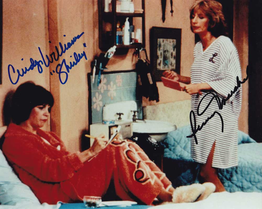 Laverne & Shirley in-person autographed cast photo