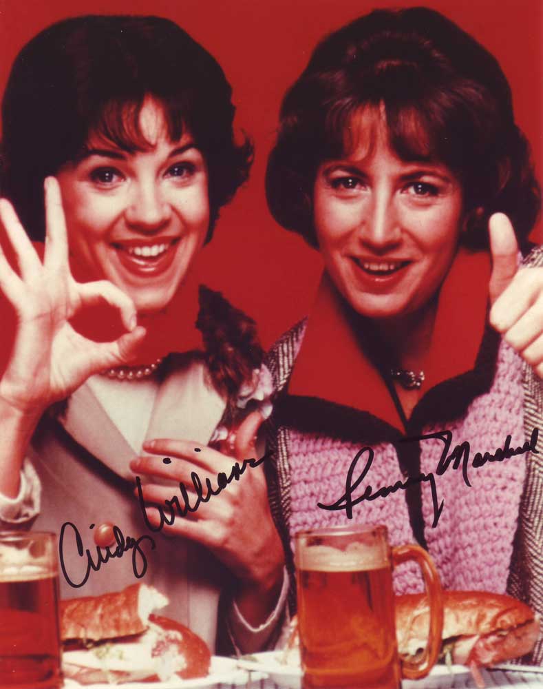 Laverne & Shirley in-person autographed cast photo