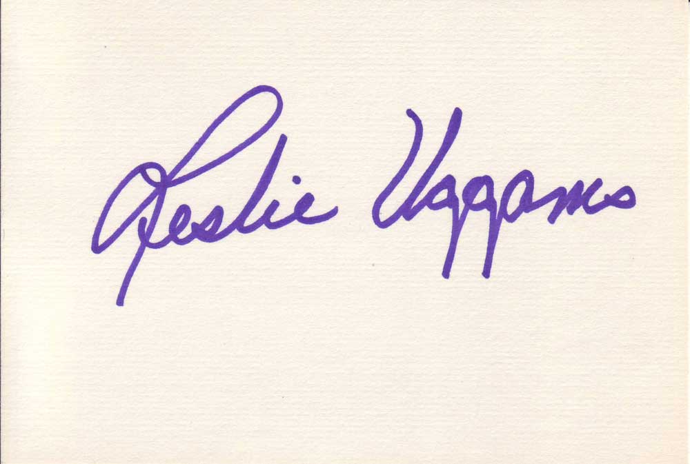 Leslie Uggams Autographed Index Card
