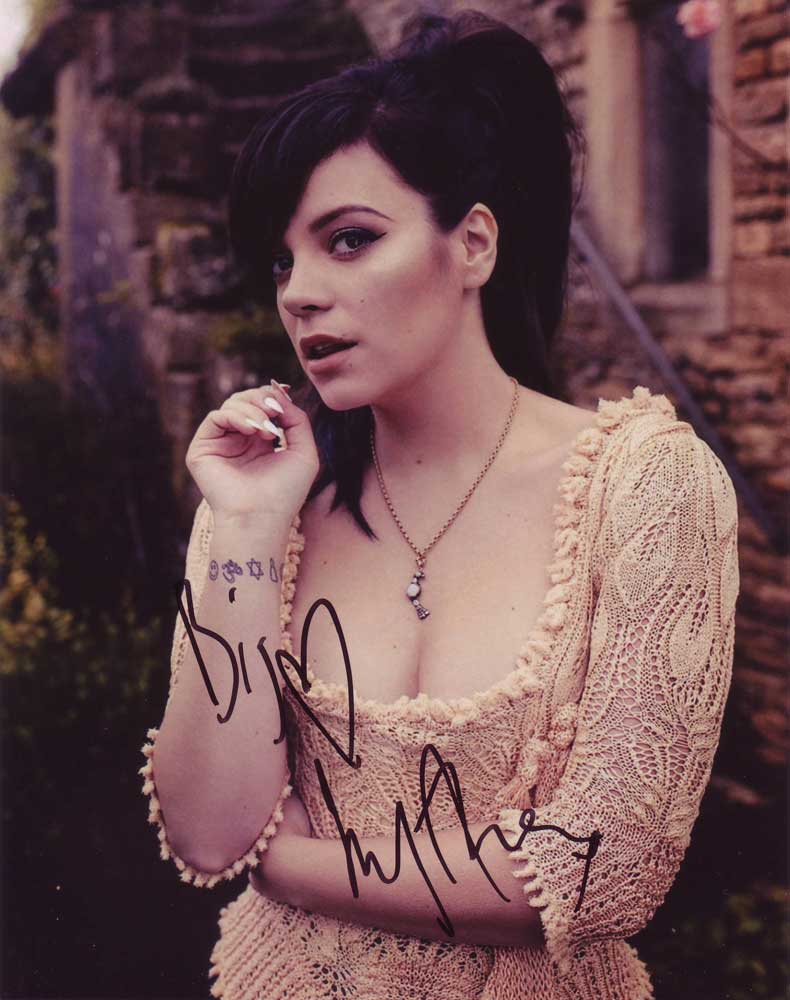Lily Allen in-person autographed photo
