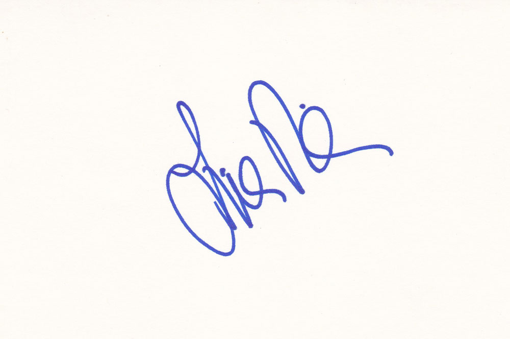 Lisa Rinna Autographed Index Card