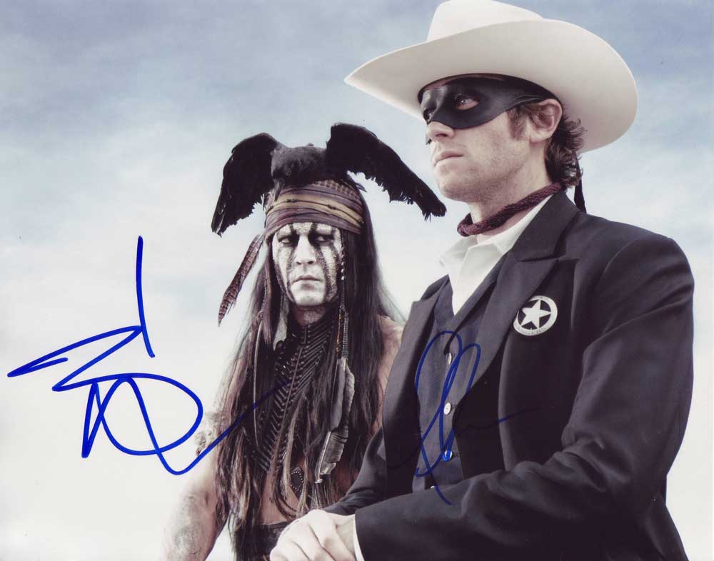 The Lone Ranger In-person autographed Cast Photo