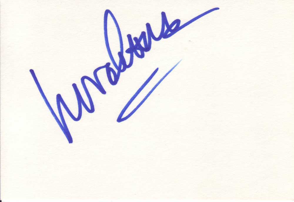 Lorenzo Lamas Autographed Index Card