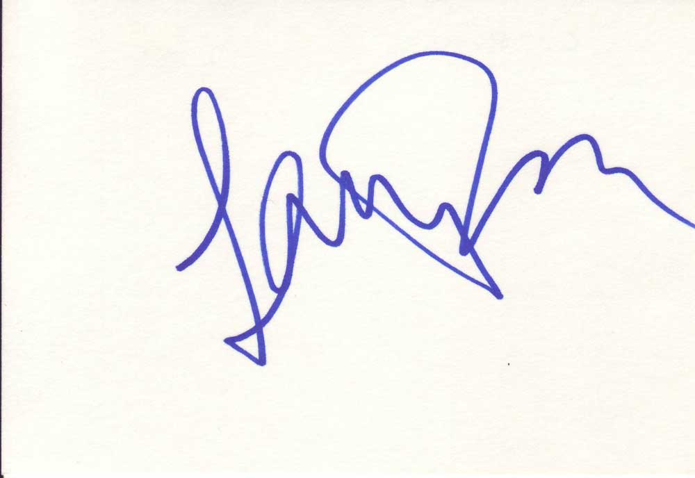 Lorraine Bracco Autographed Index Card