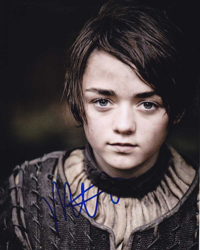 Maisie Williams in-person autographed photo