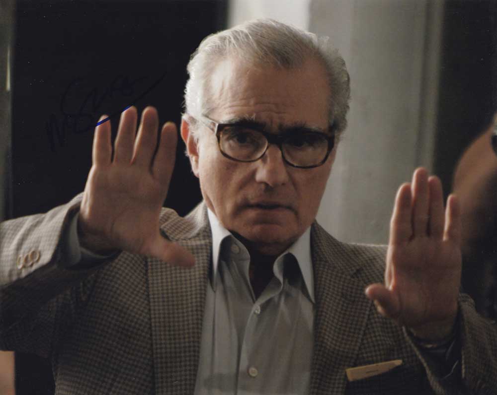 Martin Scorsese in-person autographed photo