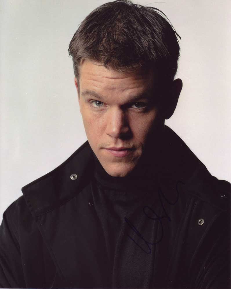 Matt Damon in-person autographed photo